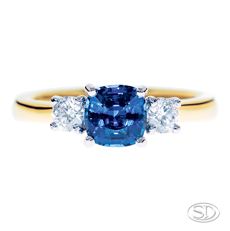 Avi – Ceylonese sapphire Engagement Ring - Stephen Dibb